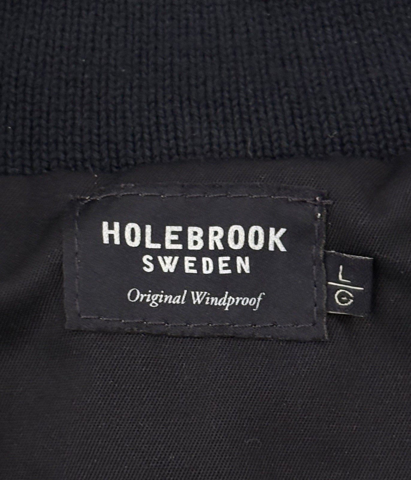 Holebrook Sweden Women’s Windproof Full Zip Sweater Jacket Organic Cotton Large