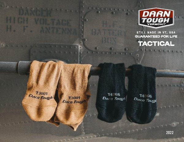 DARN TOUGH T3001 COYOTE BROWN MEN’S Tactical Micro Crew Light Cushion WOOL SOCKS