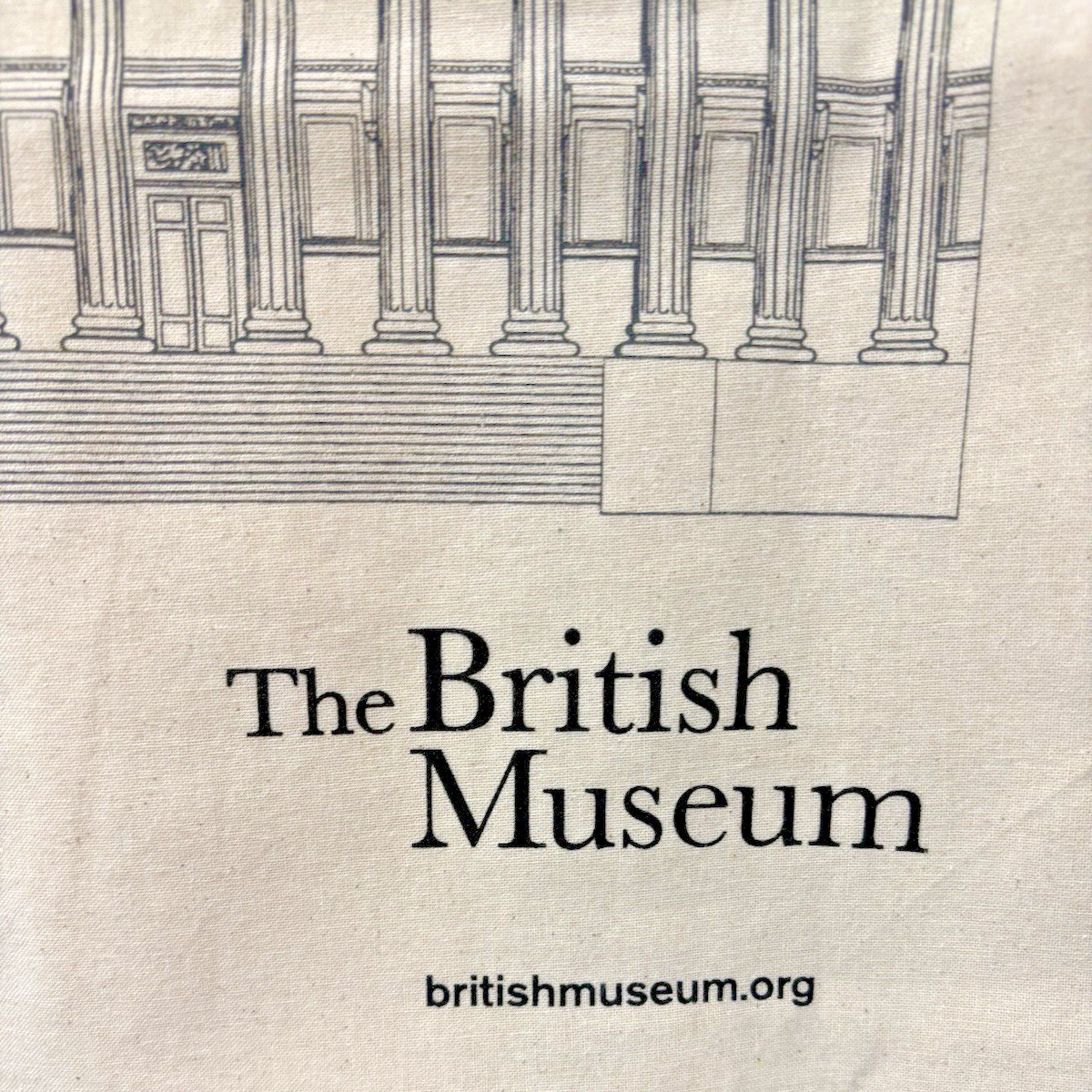 British Museum Canvas Tote Bag London Museum Souvenir Reusable Shopper 15×16
