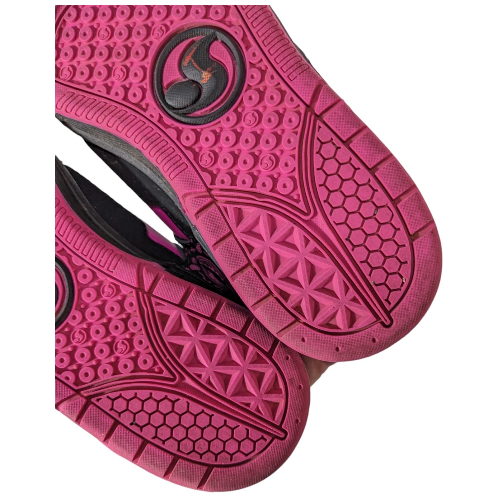Womens Skateboarding Shoes sz 5.5 DVS Gambol Black Pink Low Top Sneaker Paisley