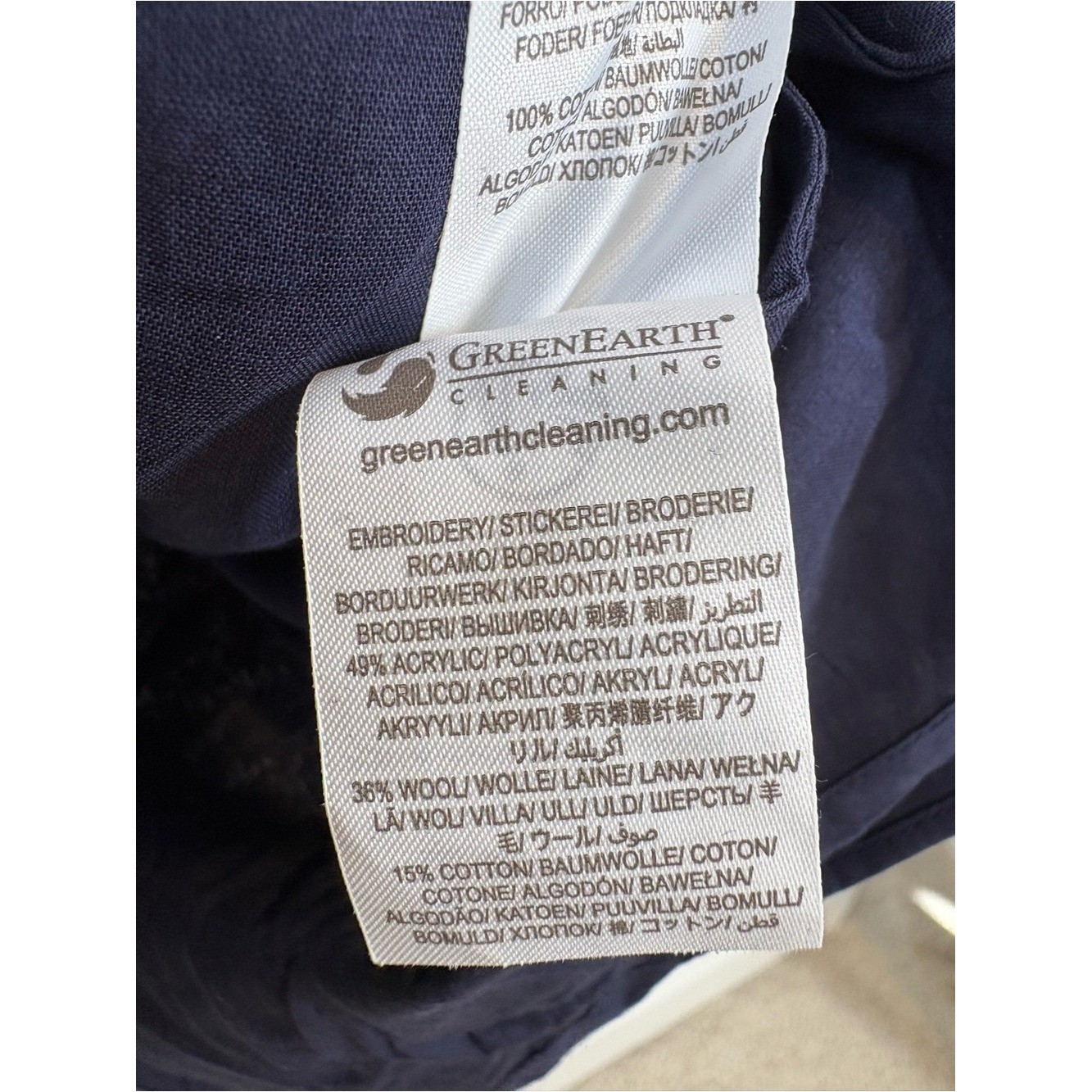 Boden Embroidered Cotton Maxi Dress Sz 6 Navy D002