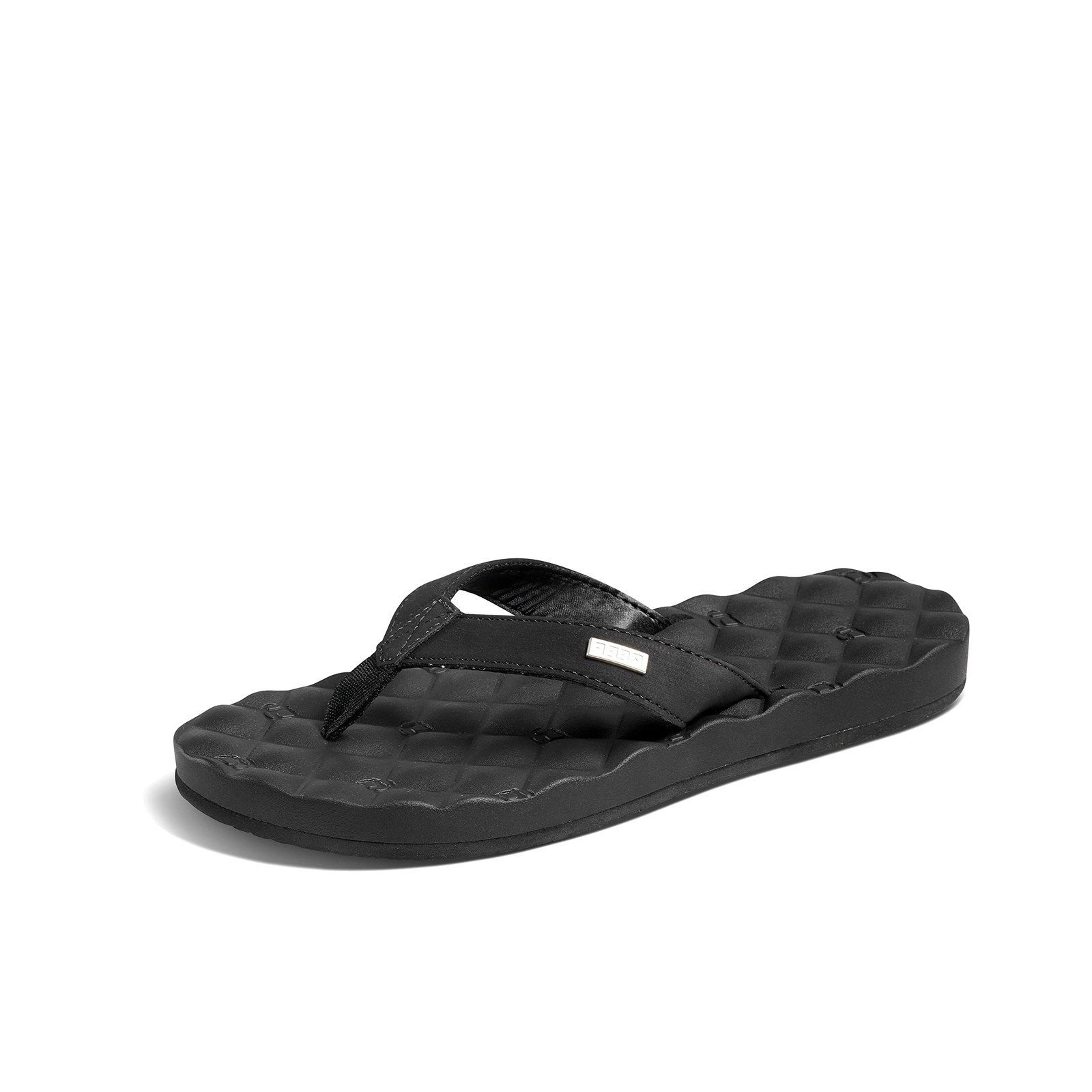 Reef Dreams Womens Flip Flop, Memory Foam Cushion Footbed, Faux Leather Satin