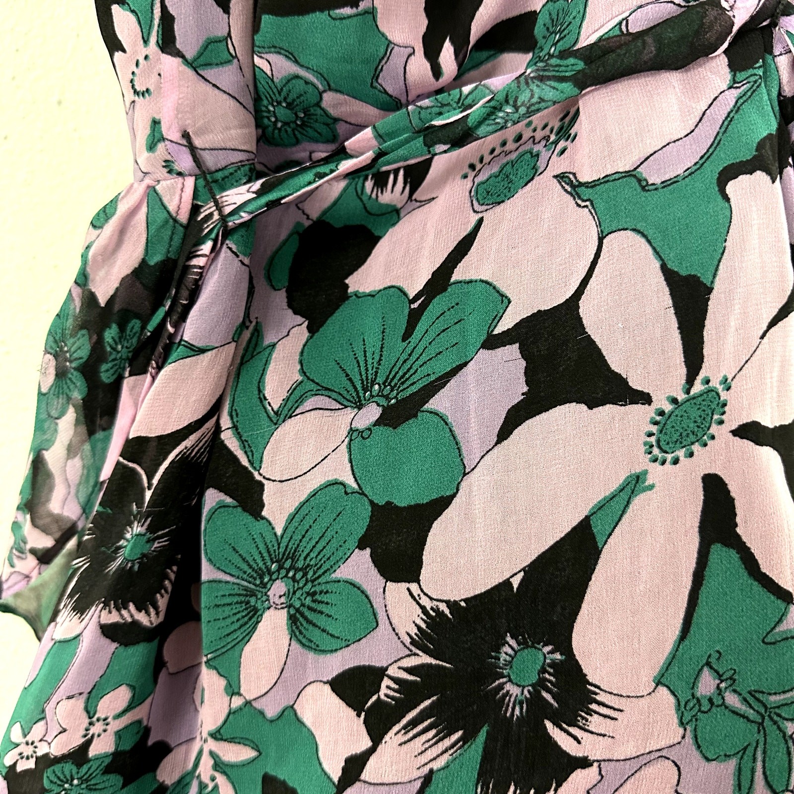 For Love and Lemons Maritza Floral One Shoulder Mini Dress Size Medium