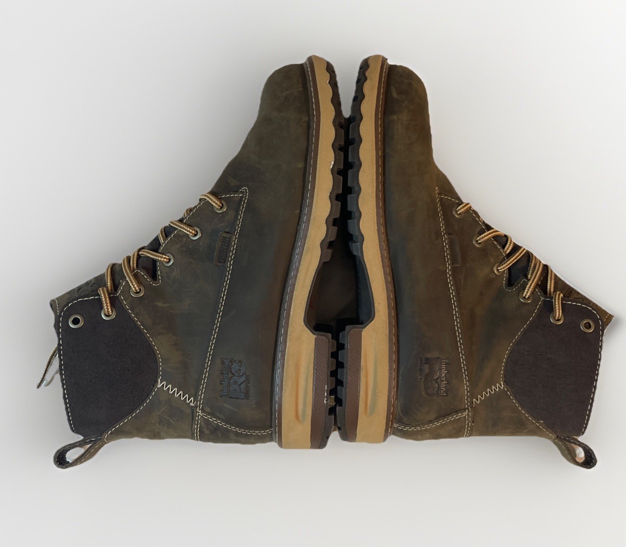 Timberland PRO Womens 8.5 Hightower Alloy Safety Toe Waterproof Work Boots Brown