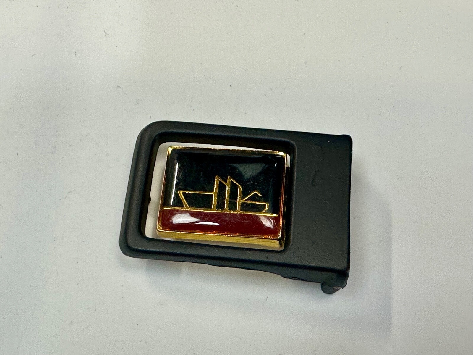 Vintage Sail Boat Nautical Retro Small Swingout Dress Style Formal Belt Buckle