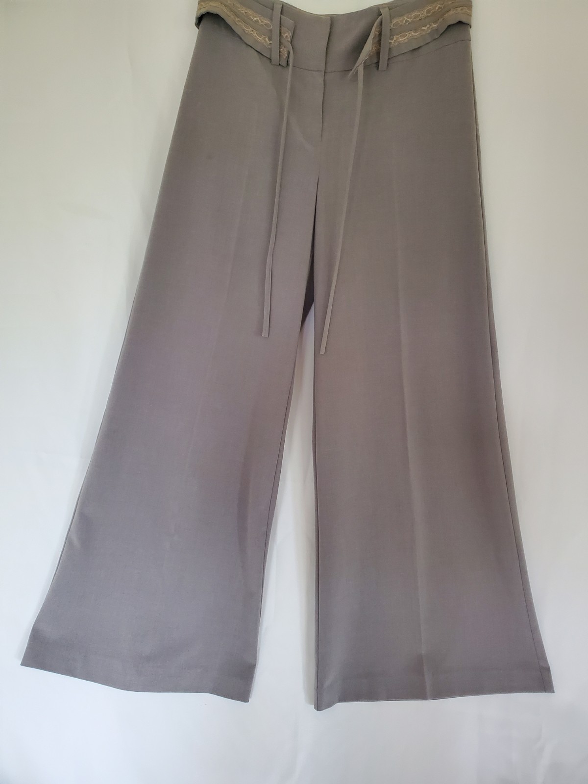 🗽D.E.A. NEW YORK🗽 Wide Leg Extra Baggy Gray Vintage Dress Pants Slacks Wm’Sz 8
