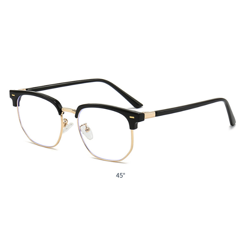 Men Metal Square Photochromic Presbyopic Glasses Full Frame Business Sunglasses