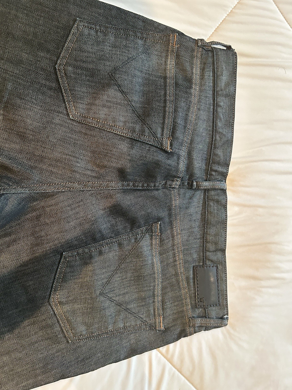 4 pair-John Varvatos Men’s Dark Wash Blue Denim Slim Straight Jeans Mid Rise