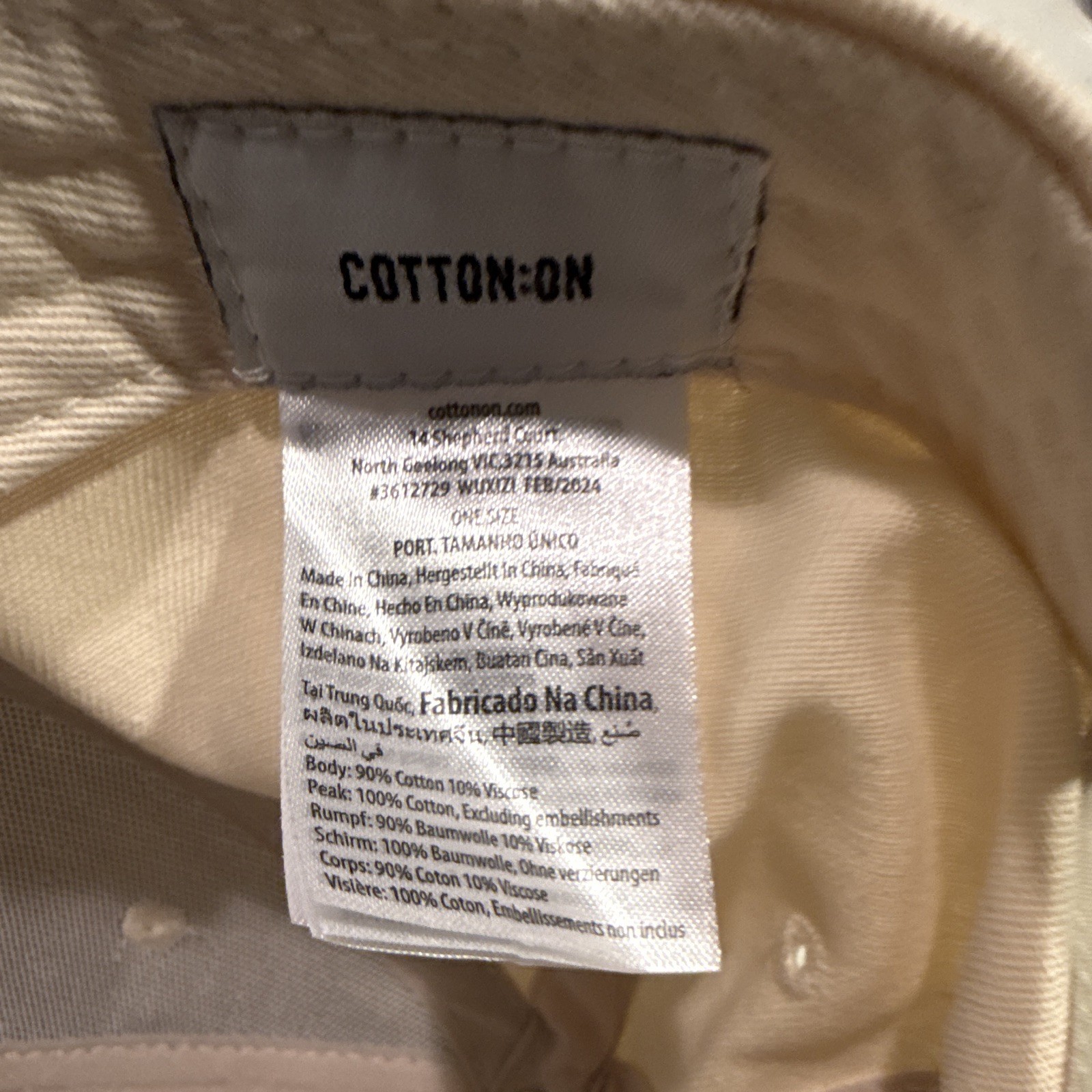Cotton On Boston 1967 Colorblock Adjustable Baseball Cap Hat One Size