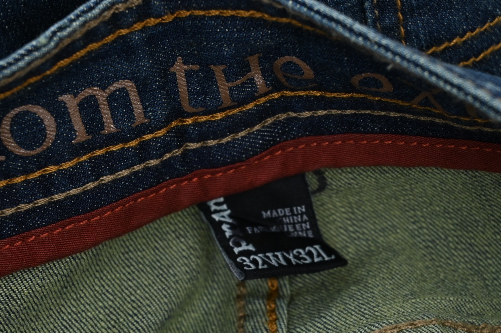 Prana Breathe 32WX32L Straight Denim Jeans 98% Cotton 2% Elastane Wash w/ Colors