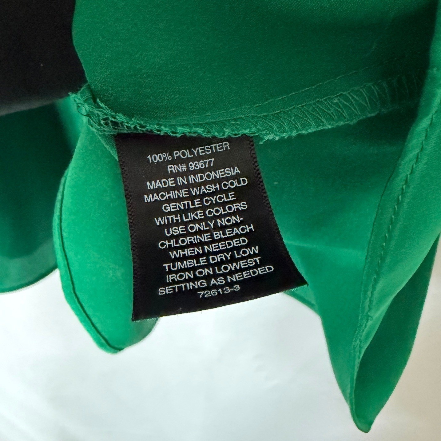 Worthington PXXL Green Blouse Smocked Cuff Ruffle Sleeve Career Elegant