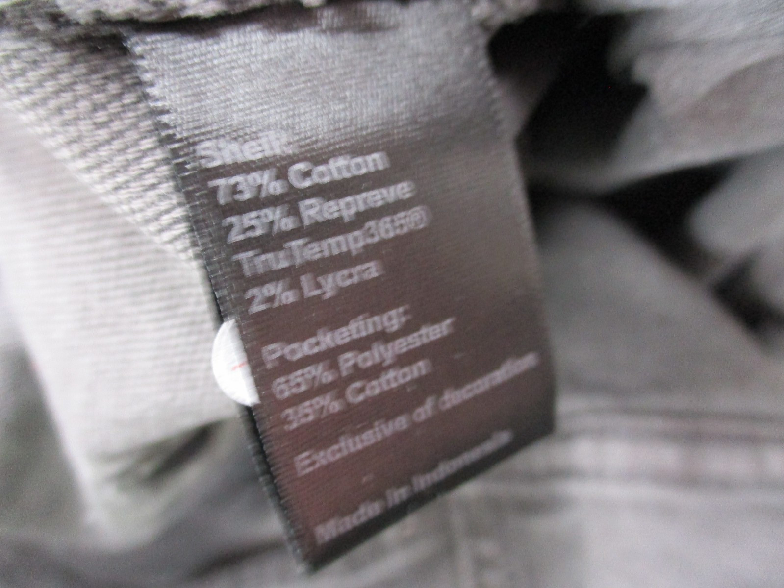 Proof Rover Slim Pants Mens 38 Gray Canvas Stretch Chino Casual Huckberry 38×34