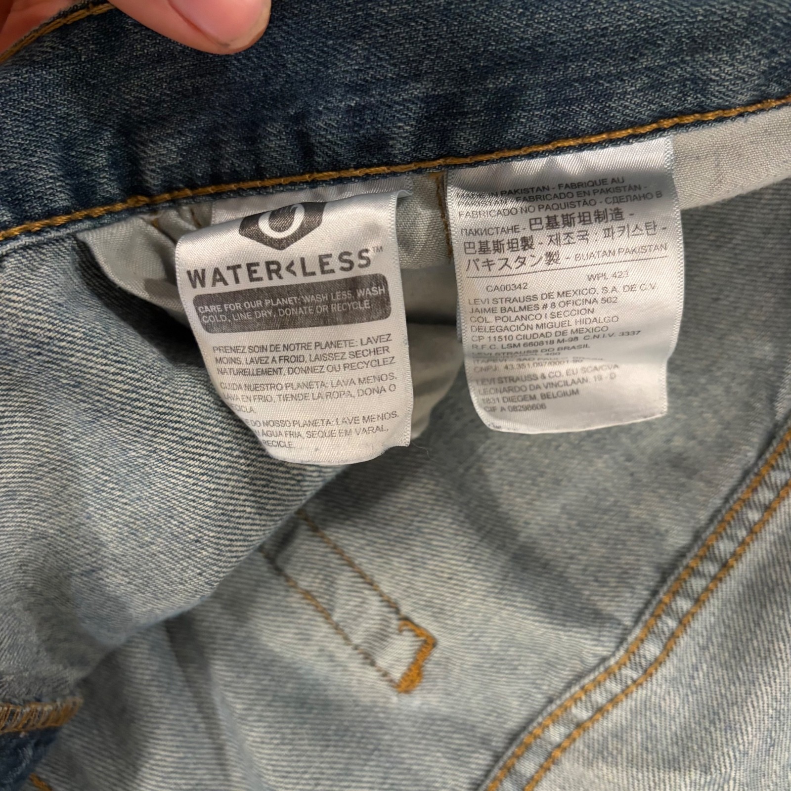 Levi’s 559 Relaxed Fit Men’s Jeans W44 L32 Light Blue Denim