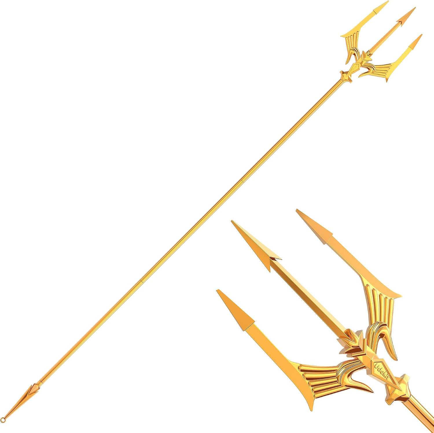 Metal Trident Spear 78 Inches Adjustable Length Cosplay Costume 3-Pronged Poseid
