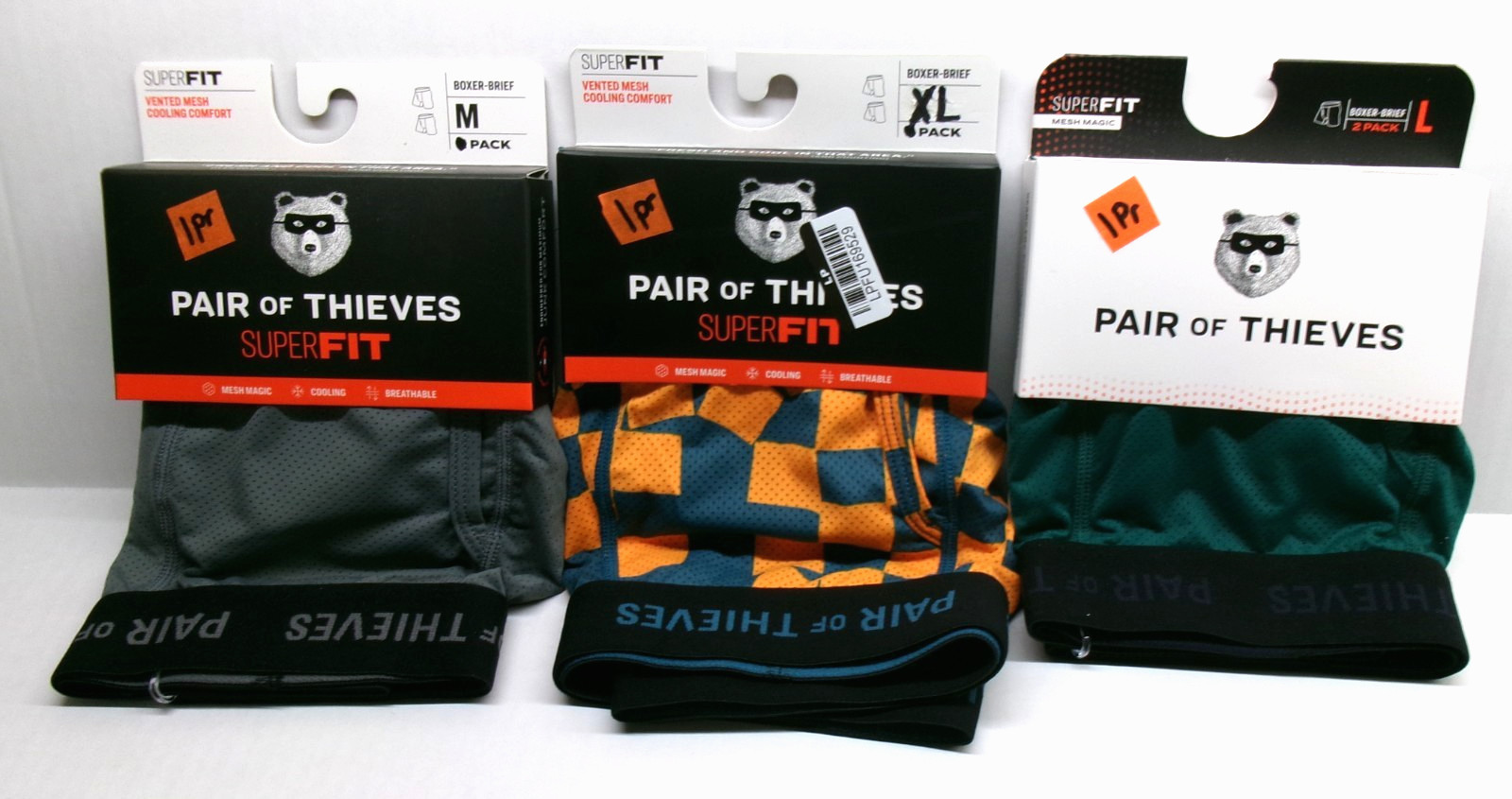 Pair Of Thieves SUPER FIT Boxer Brief SINGLE PAIR The most fitting undies M L XL