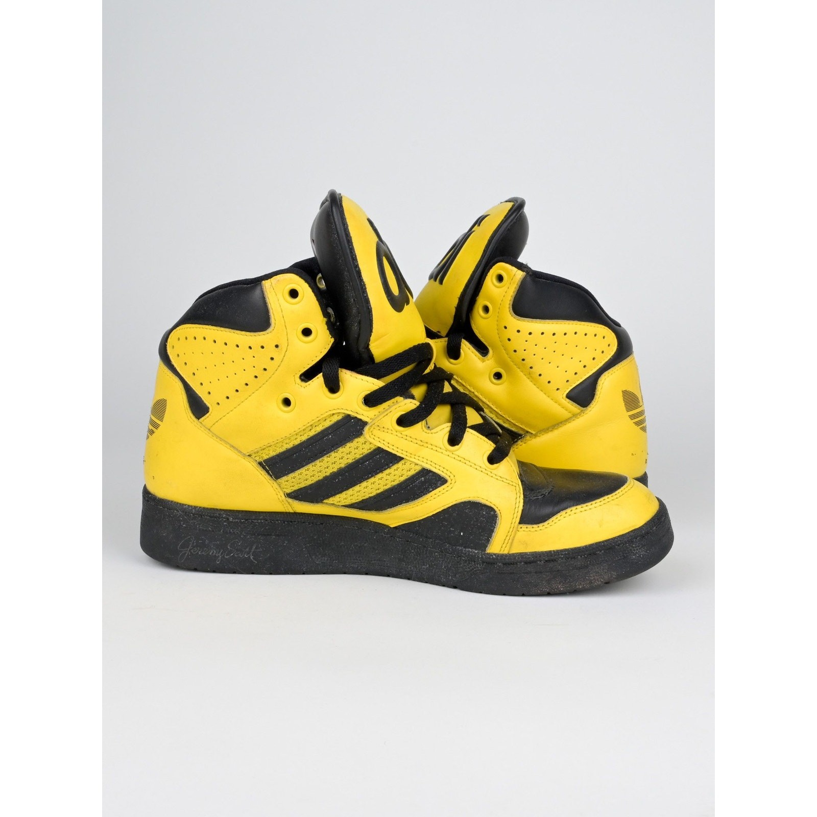 Adidas x Jeremy Scott S/S 2012 Instinct Hi (Black/Yellow) – Size 10