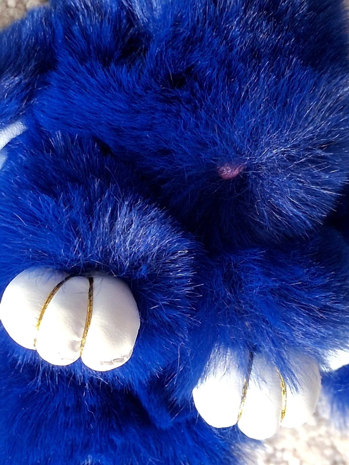 LFPU Blue Bunny Keychain Soft Fur Bag Charm Pendant Inspired By Bunny Lulu, NEW