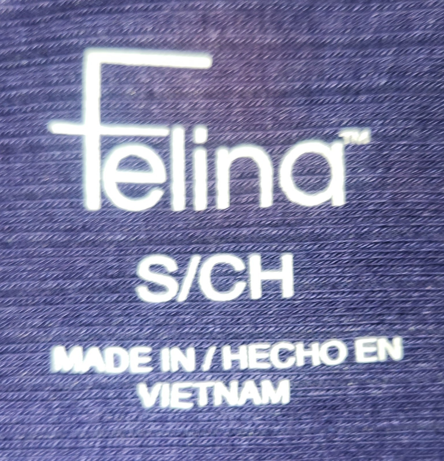 Felina Blue Solid Knit Scoop Neck Ribbed Stretch Short Sleeve T-Shirt Women’s S