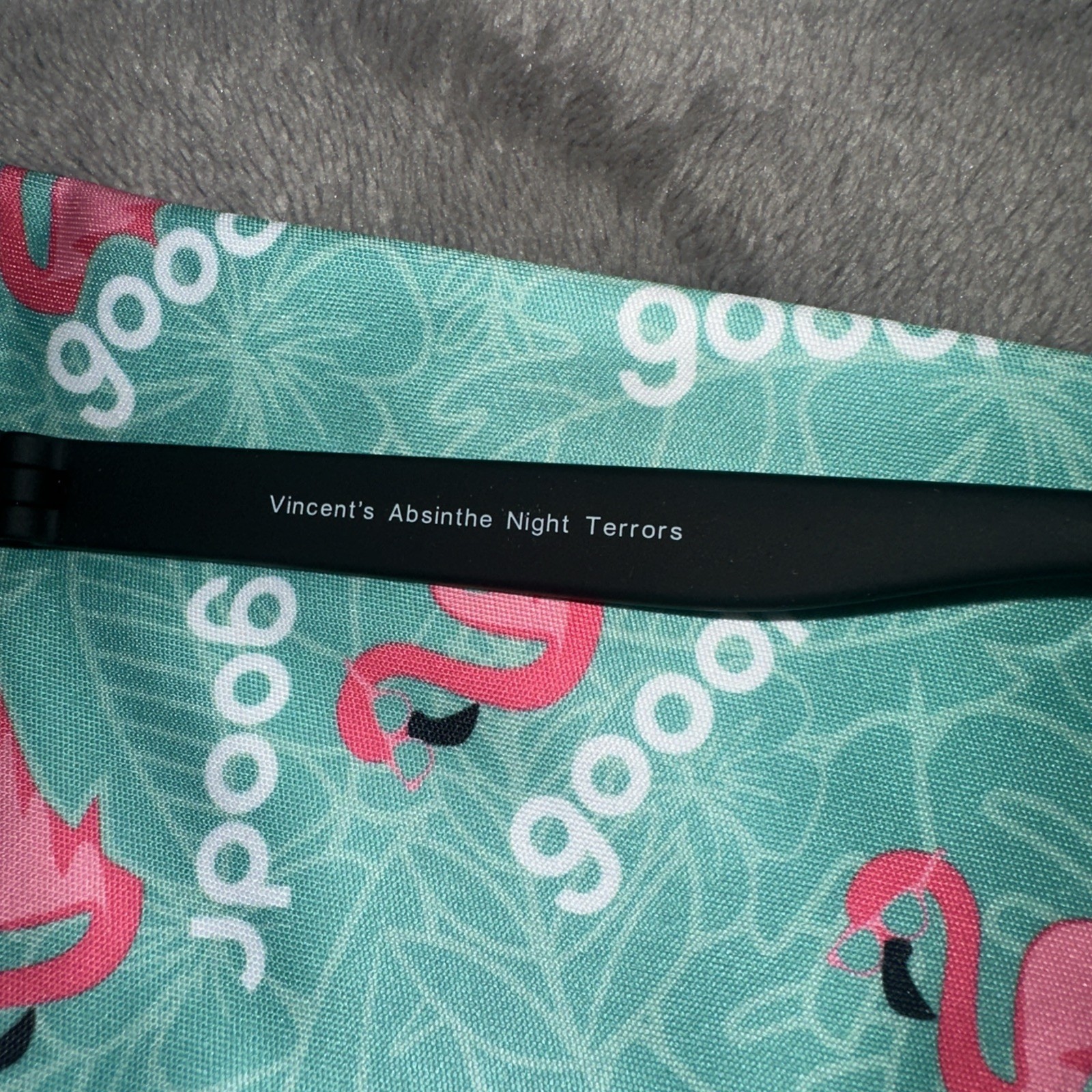 Goodr Sunglasses “Vincent’s Absinthe Night Terrors” Black Frame Mirror Lens NEW