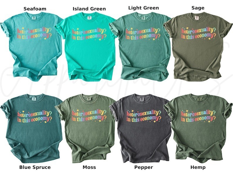Comfort Colors Heterosexuality Shirt, In This Economy Shirt, Pride Gift Shirt