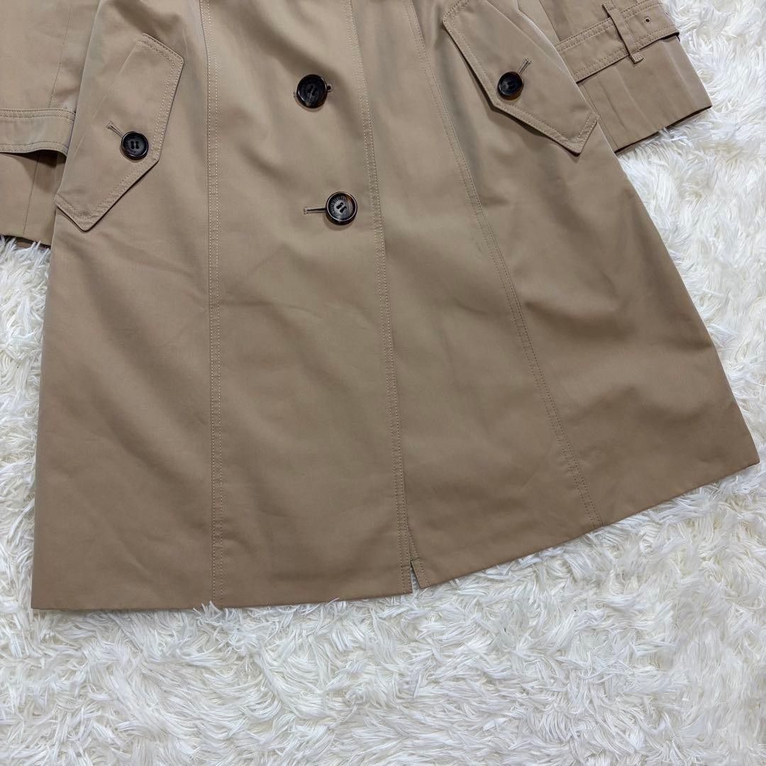 Burberry London single trench coat Nova check honey beige 36