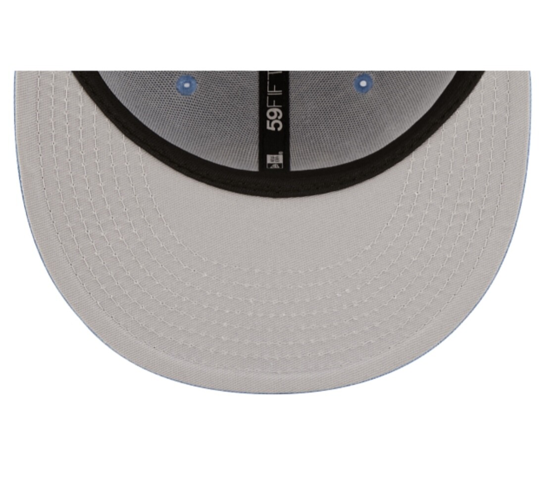 New York Yankees New Era 59FIFTY Fitted Cap HAT 5950 BABY SKY LIGHT BLUE WHITE