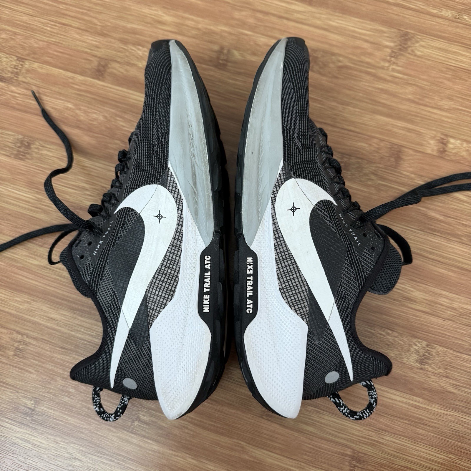 Nike ReactX Pegasus Trail 5 Men 9 Black White Running Shoes DV3864-001