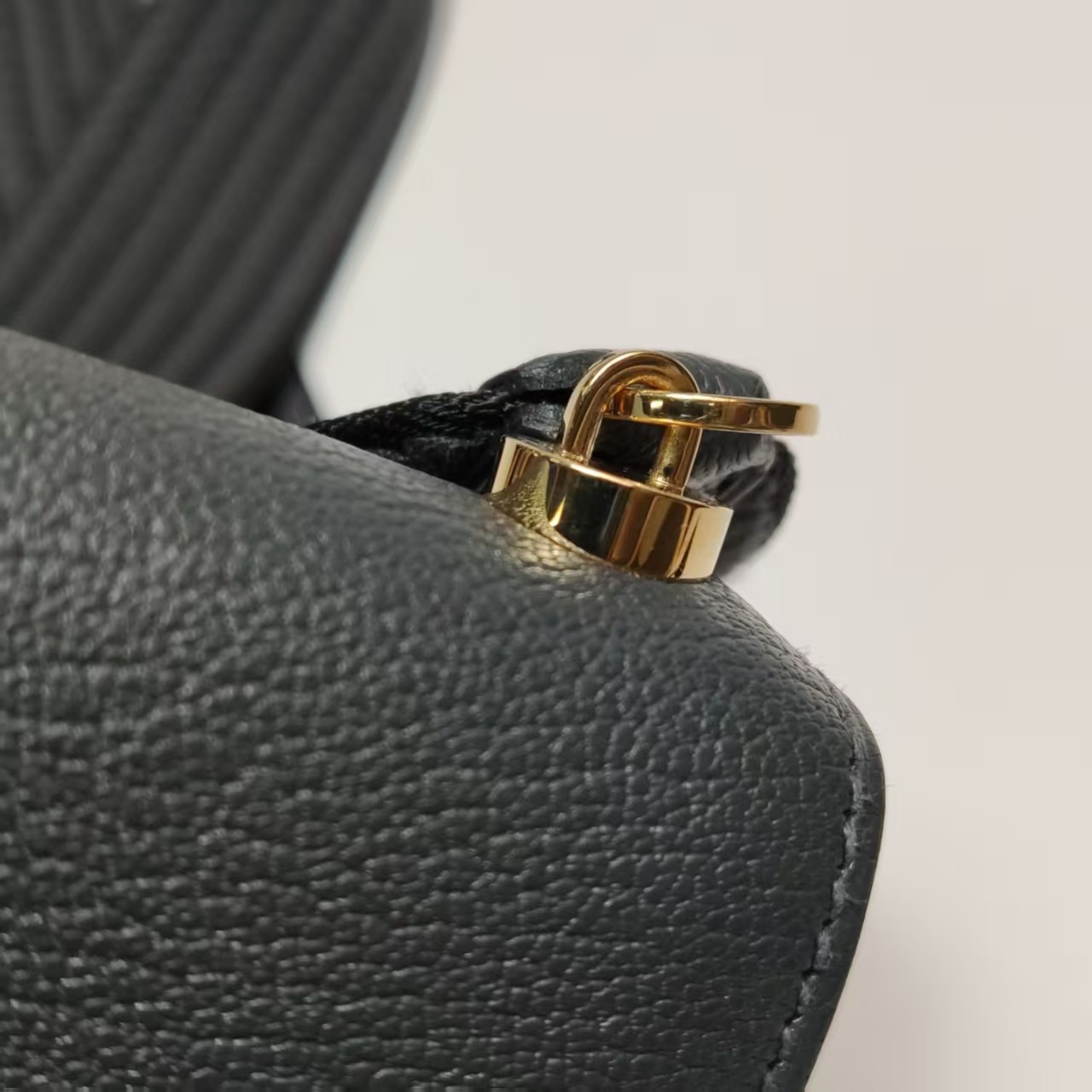Hermes Verrou Mini 17 Chevre Mysore Black 89 Noir GoldHardware GHW Bag Auth