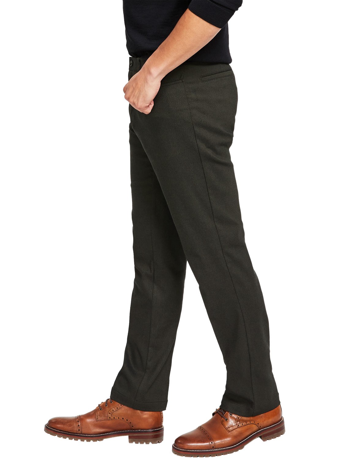 Tommy Hilfiger Mens Modern Fit Four-Pocket Twill Pants 36W x 34L Olive – NWT $95