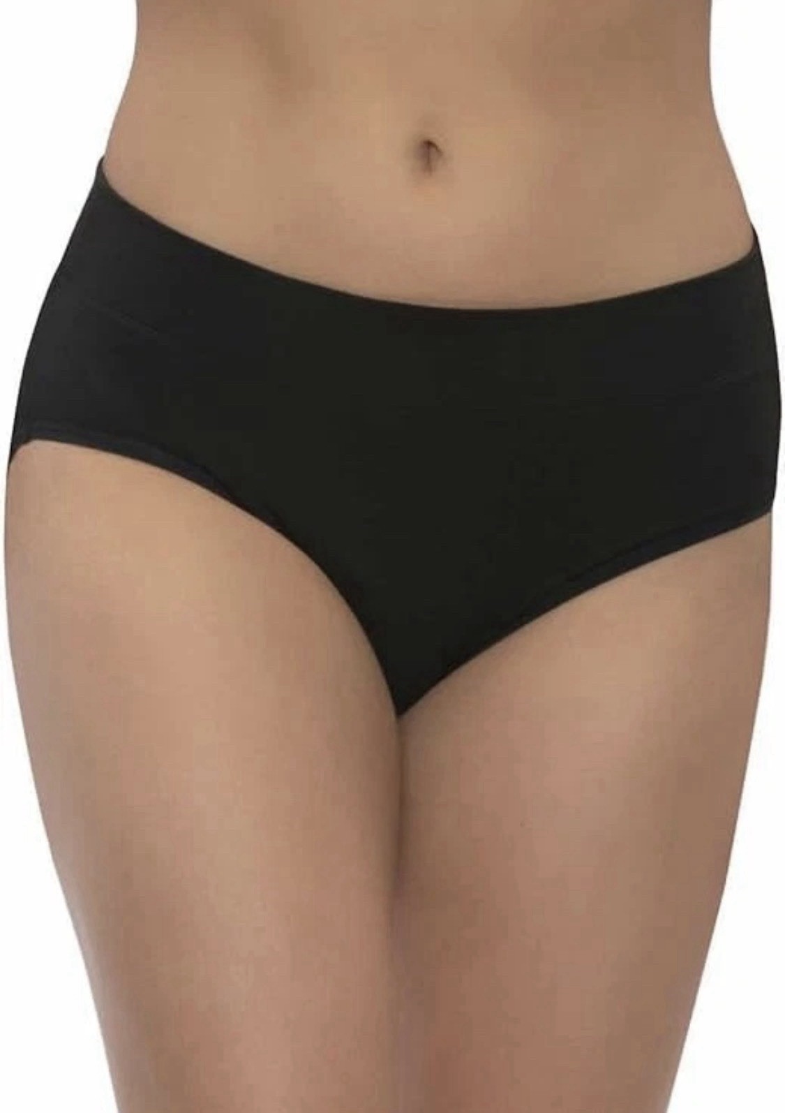 NEW Felina Women’s 5 Pack Full Coverage Hipster Panties Underwear Black/Tan M