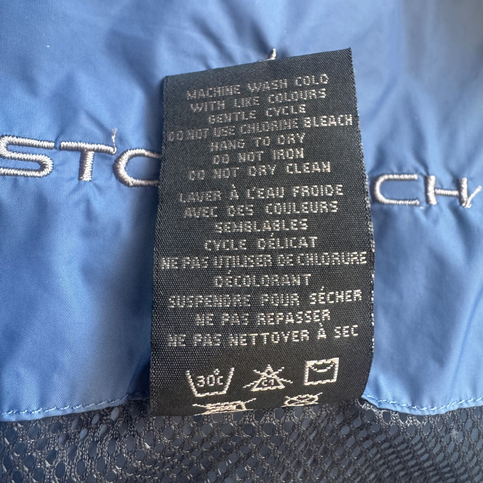 Stormtech Jacket Men’s L Blue Removable Sleeves Waterproof Breathable Full Zip