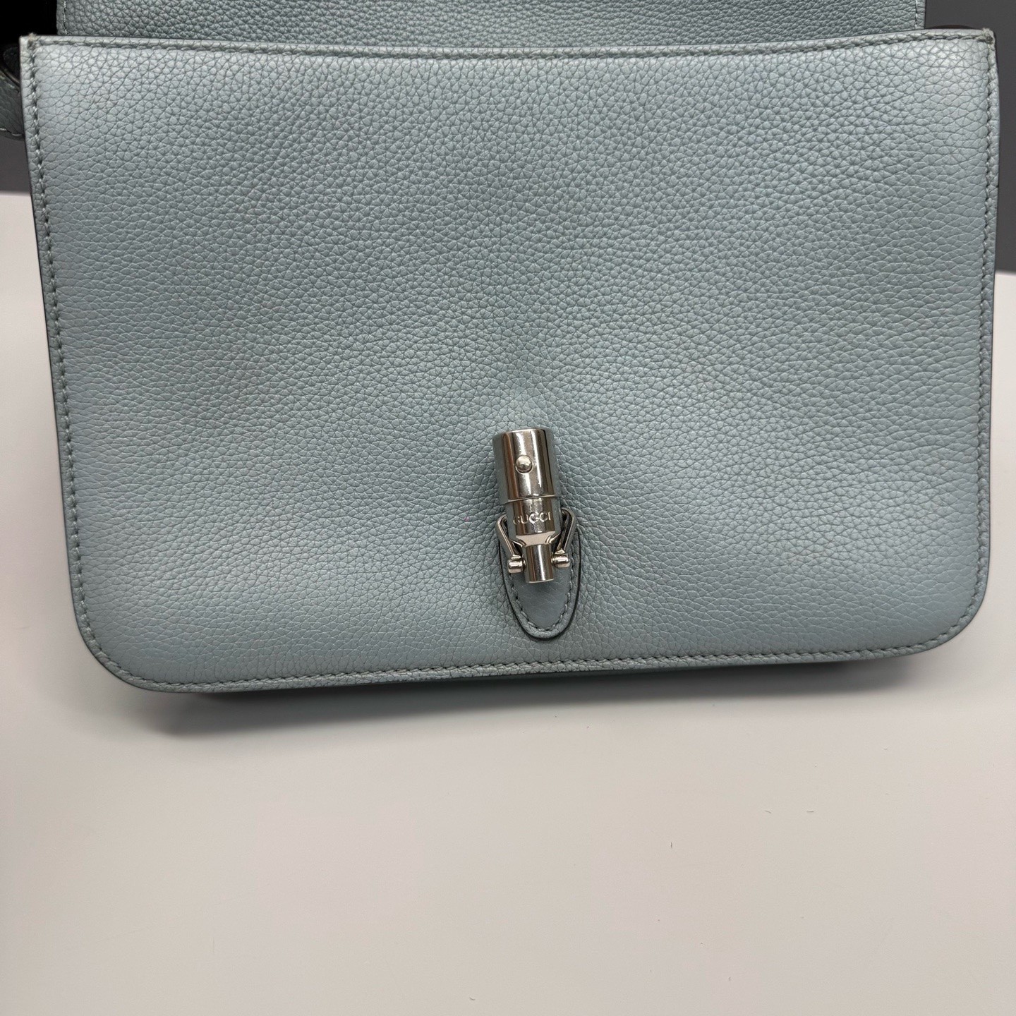 Gucci Pre-Owned Authentic Messenger Bag Sky Blue 26*18*7cm