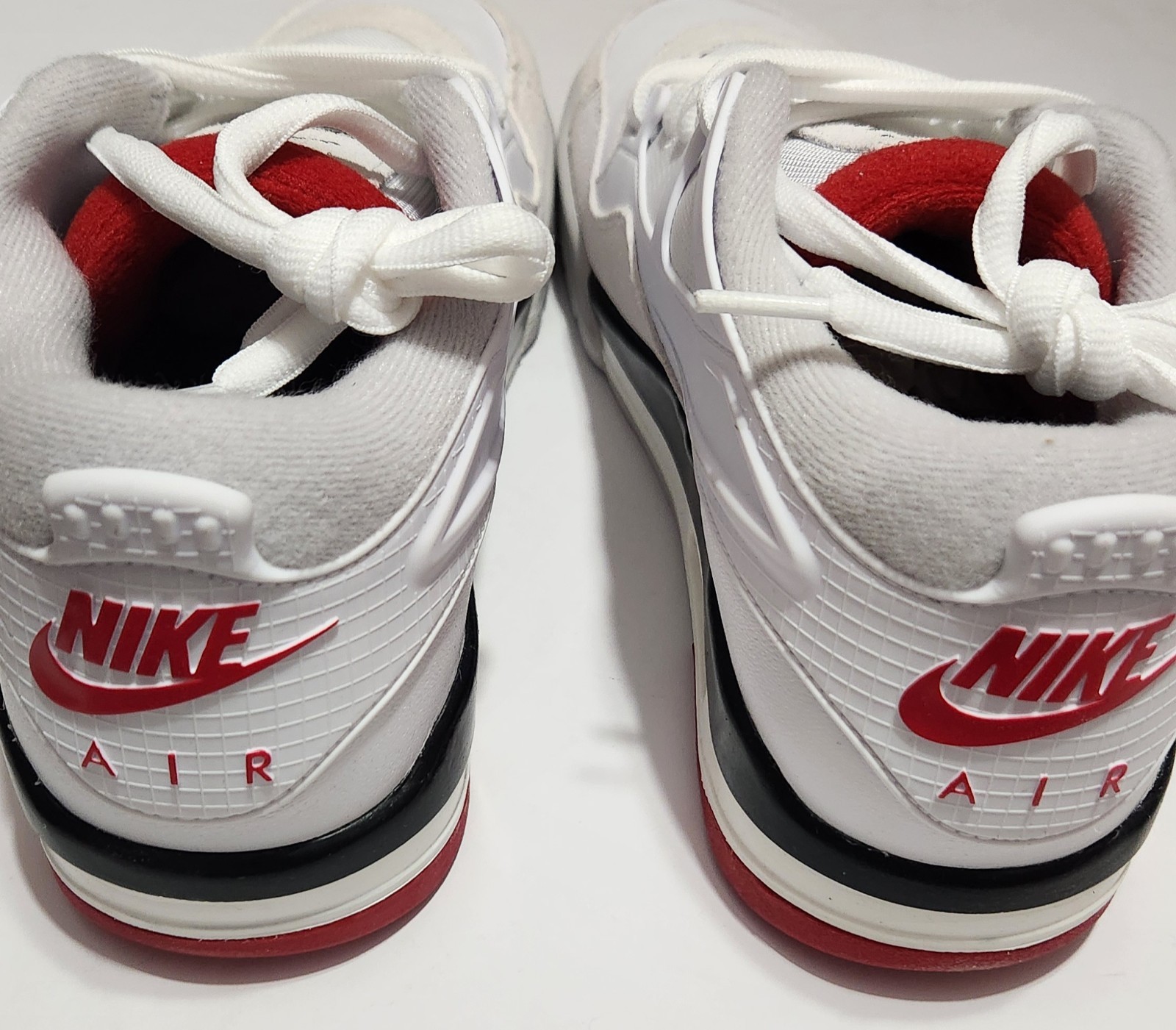Nike Air Jordan 4 RM White Varsity Fire Red Black Shoes FQ7939-102 Men’s Size 11