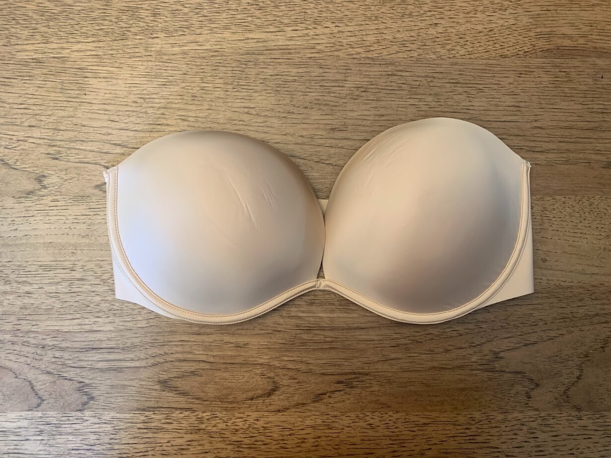 Victoria’s Secret Smooth Marzipan 32DDD Bare Every Way Padded Strapless Bra VS