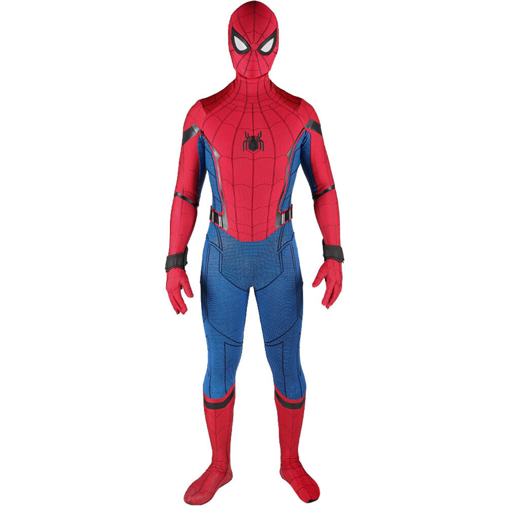 Spider-Man Homecoming Jumpsuit Spiderman Suit Cosplay Costume Halloween Adult