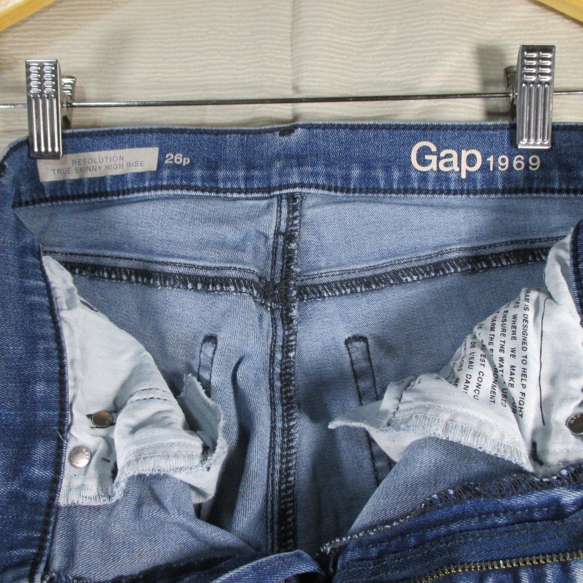 Gap 1969 Resolution True Skinny High Rise Jeans 26P Petite Stretch, Women