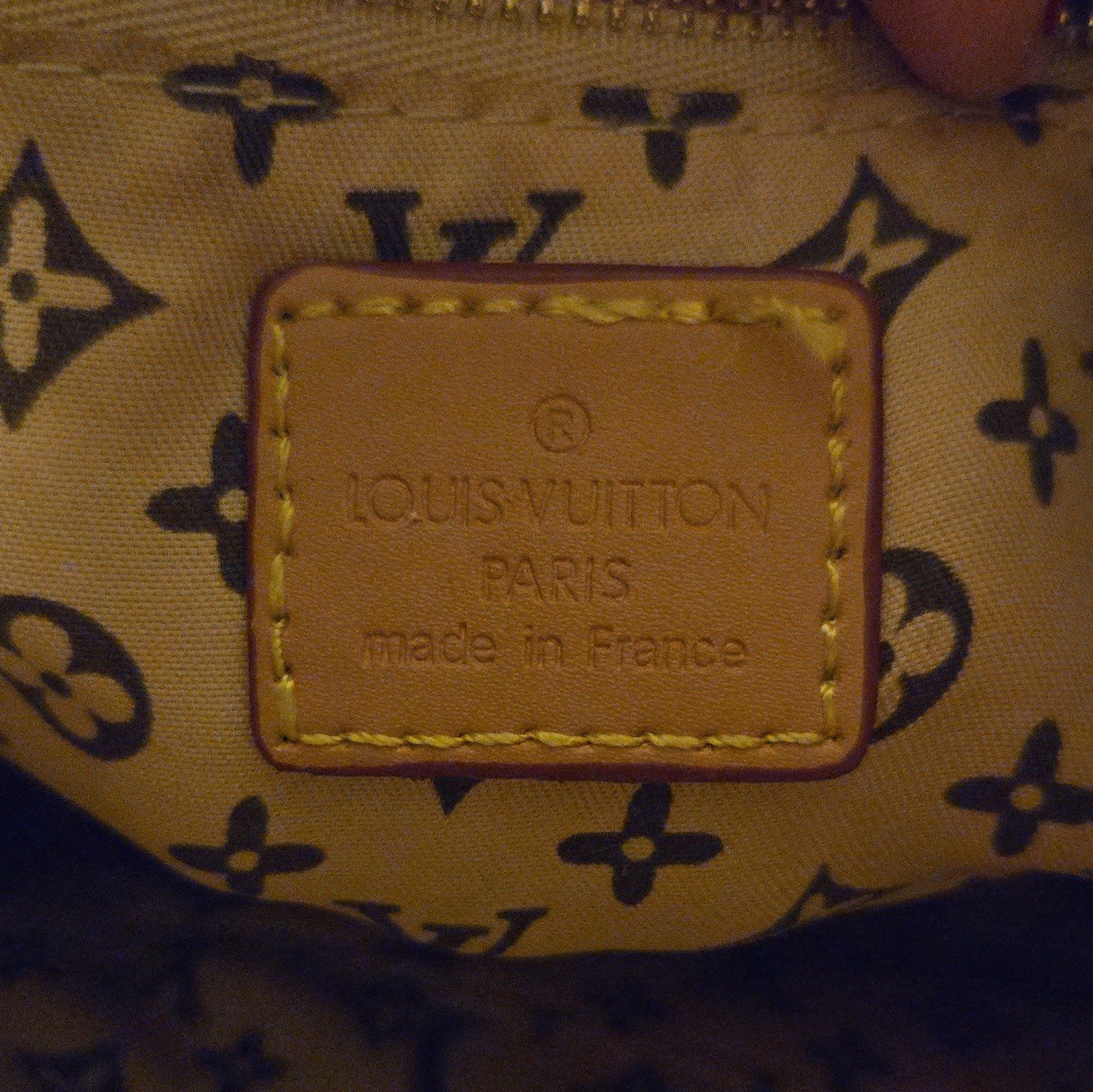 Louis Vuitton Monogram Tote Bag Mickey Mouse Print Brown Gold Hardware