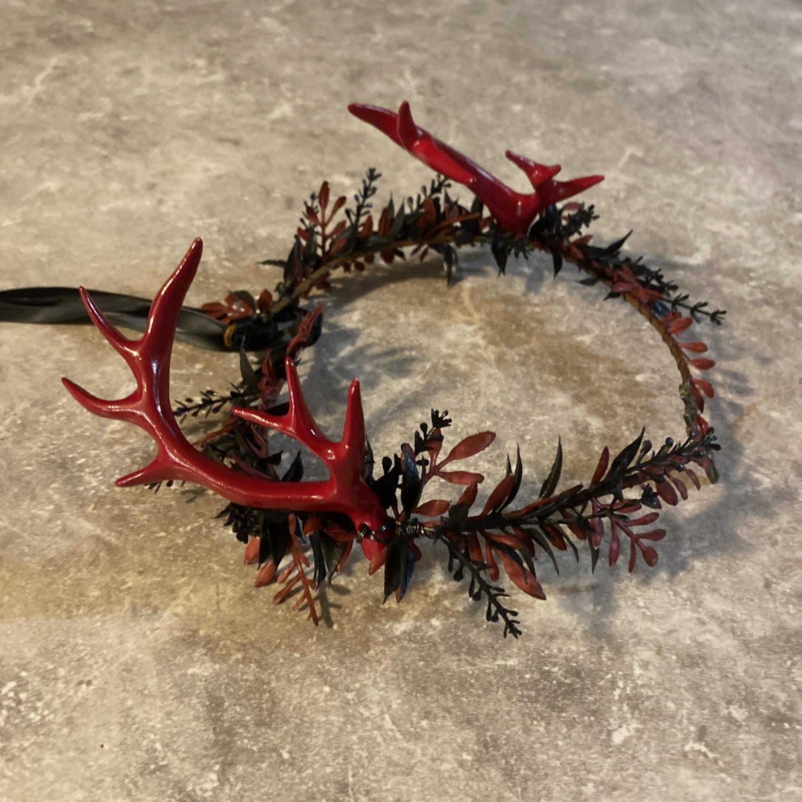 MOSTORY Gothic Antler Crown – Headpiece Forest Fairy Headband… See Pics & Desc