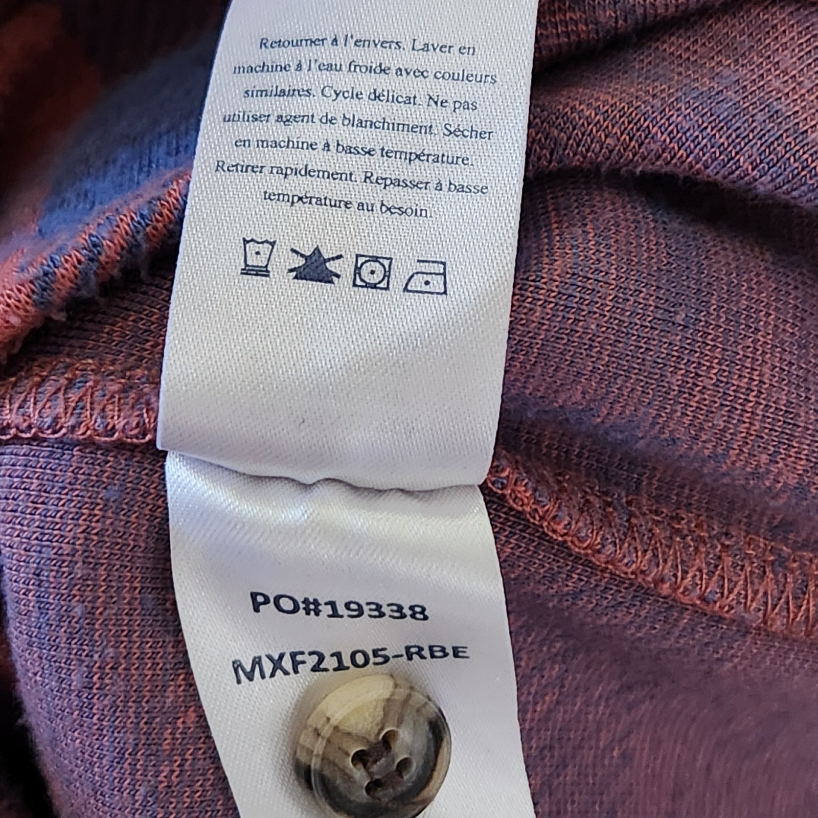 Faherty Legend Sweater Flannel Shirt Mens Medium Rose Blue Check Knit Button Up