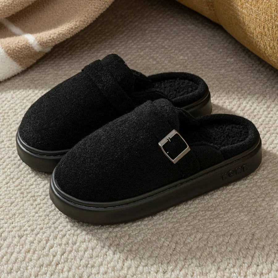 Winter Women’s Indoor Slippers Warm Soft Soled Comfortable Outdoor Non Slip Suit