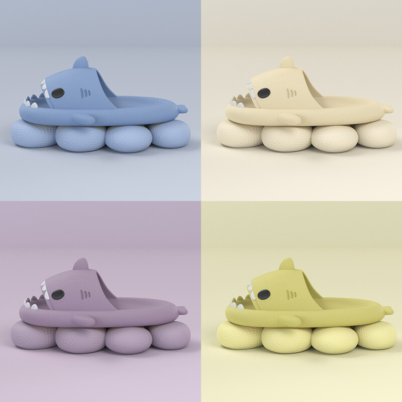 Unisex Shark Slippers (Various Colors And Sizes) Size Chart In Description