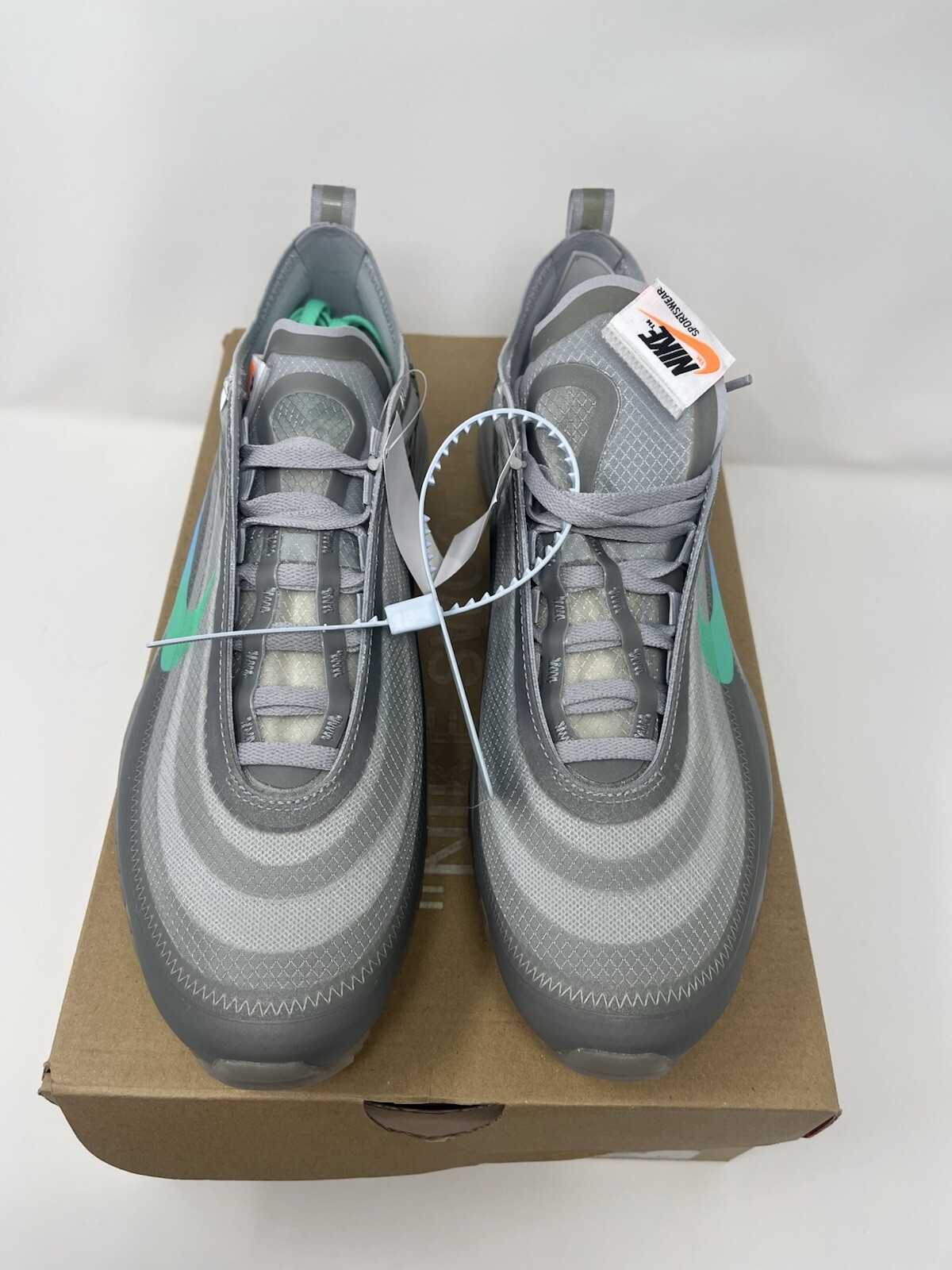 Nike Off-White x Air Max 97 Menta Size 9 Mens US AJ4585-101 BRAND NEW