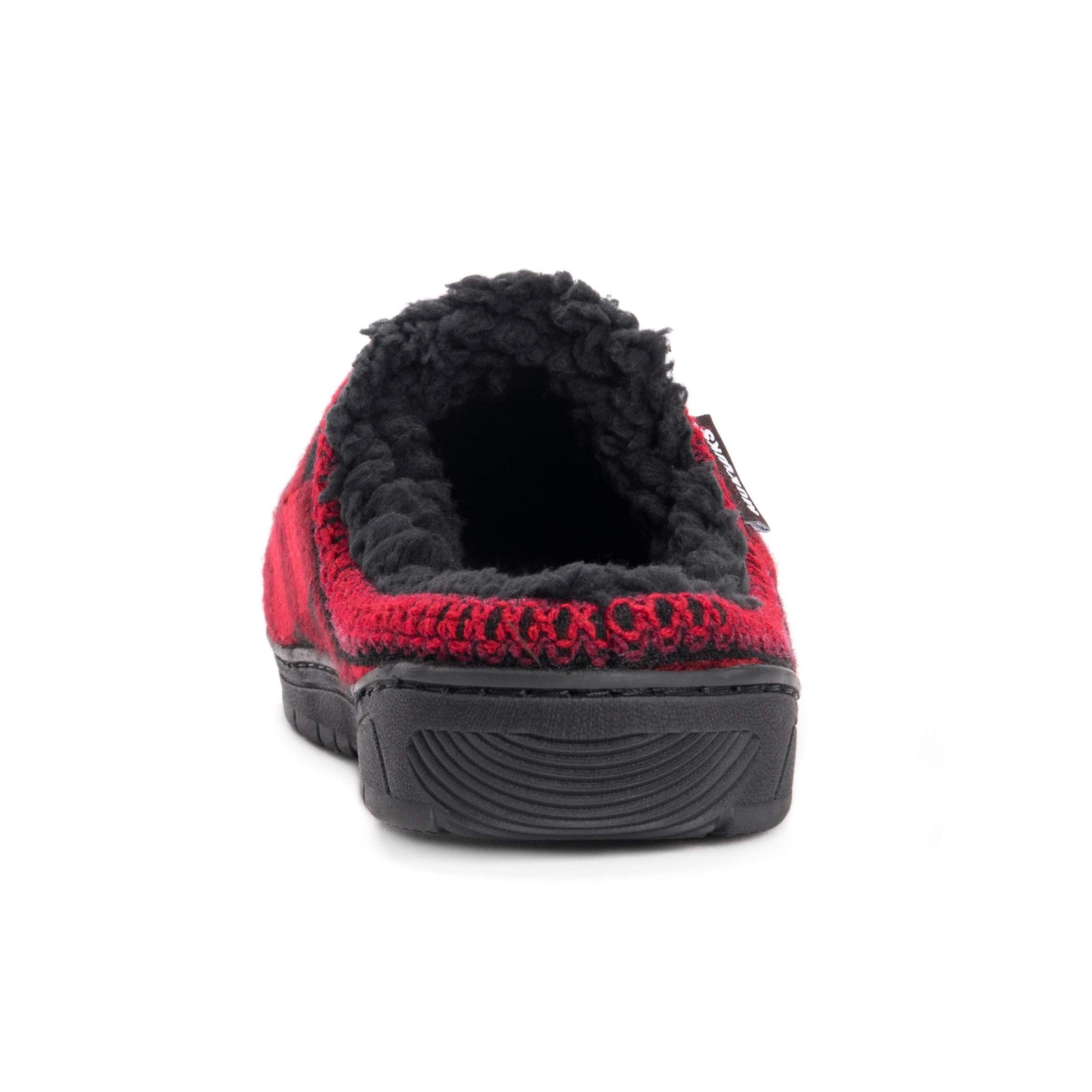 MUK LUKS Men’s Gabriel Clog Slippers Small Red/Black