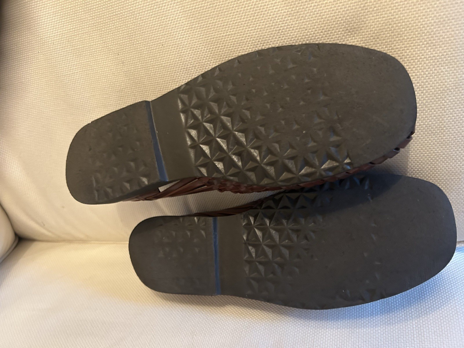 Sunsteps Mens Size 10.5 Brown Huarache Leather Hand Woven Shoes