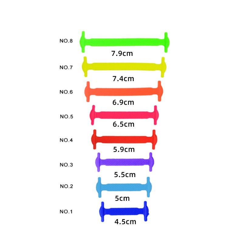 No Tie Shoelaces Elastic Shoe Laces Silicone Rubber For Kids Adults Sneakers USA