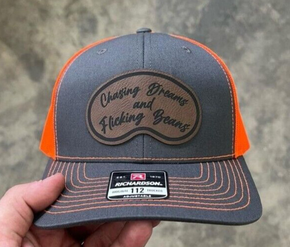 Chasing Dreams And Flicking Beans Hat Richardson 112 Hi Viz Orange