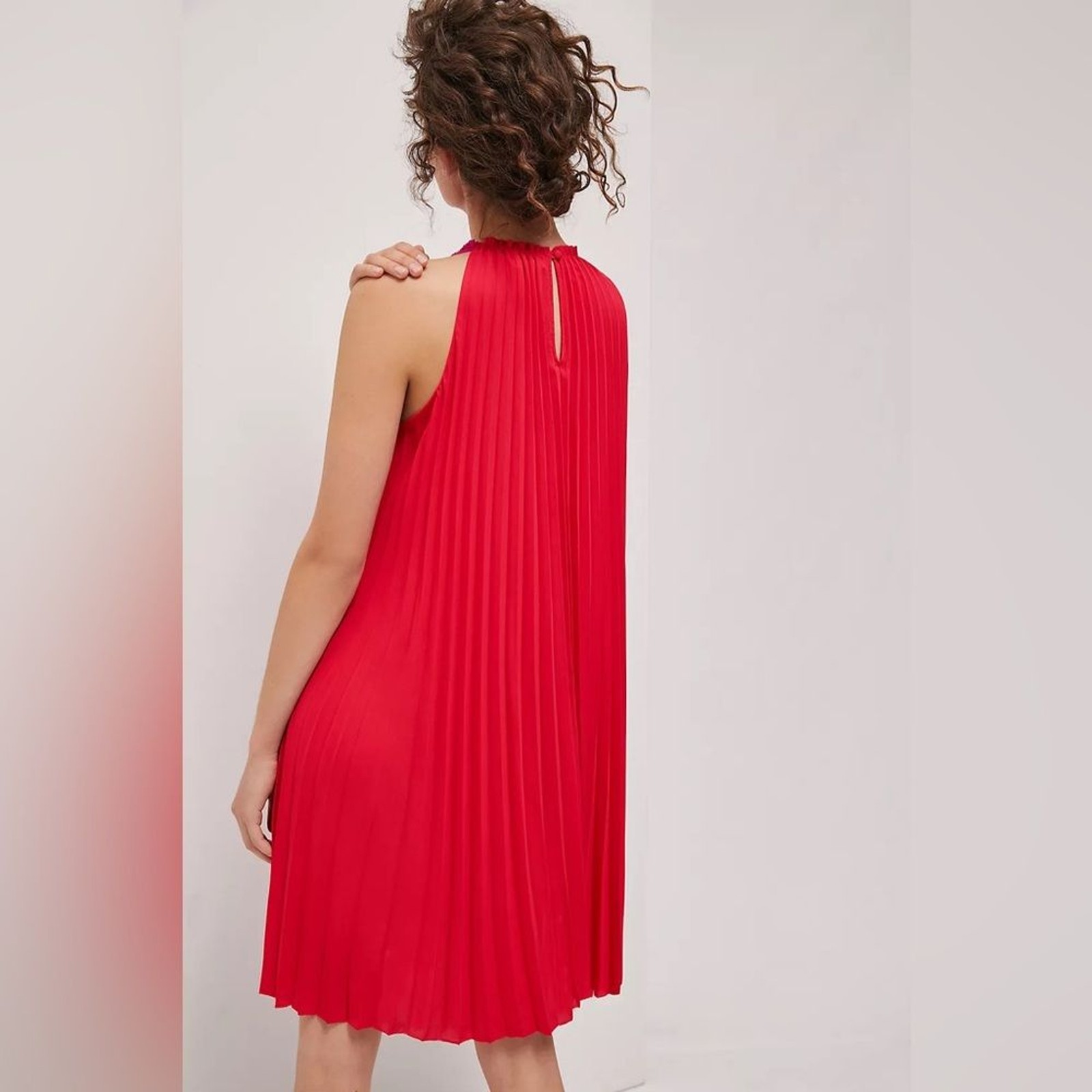 Diane von Furstenberg Amberly Mini Dress Hot Pink / Watermelon Red Size 12 NWT