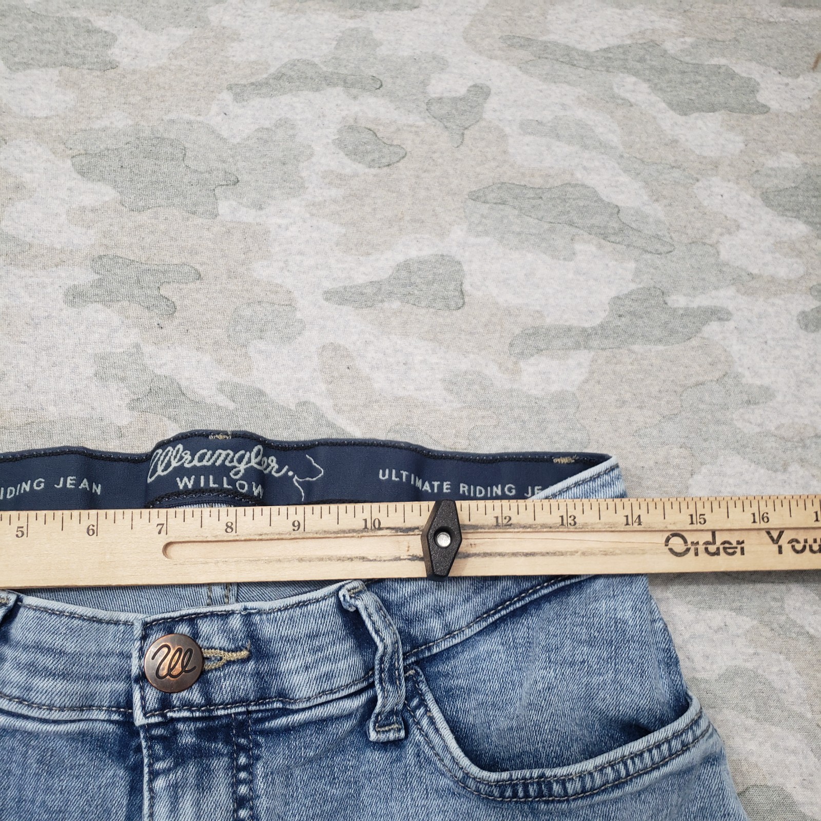 Wrangler Willow Jeans Womens 29×32 Blue Bootcut Western Pockets Denim Light Wash
