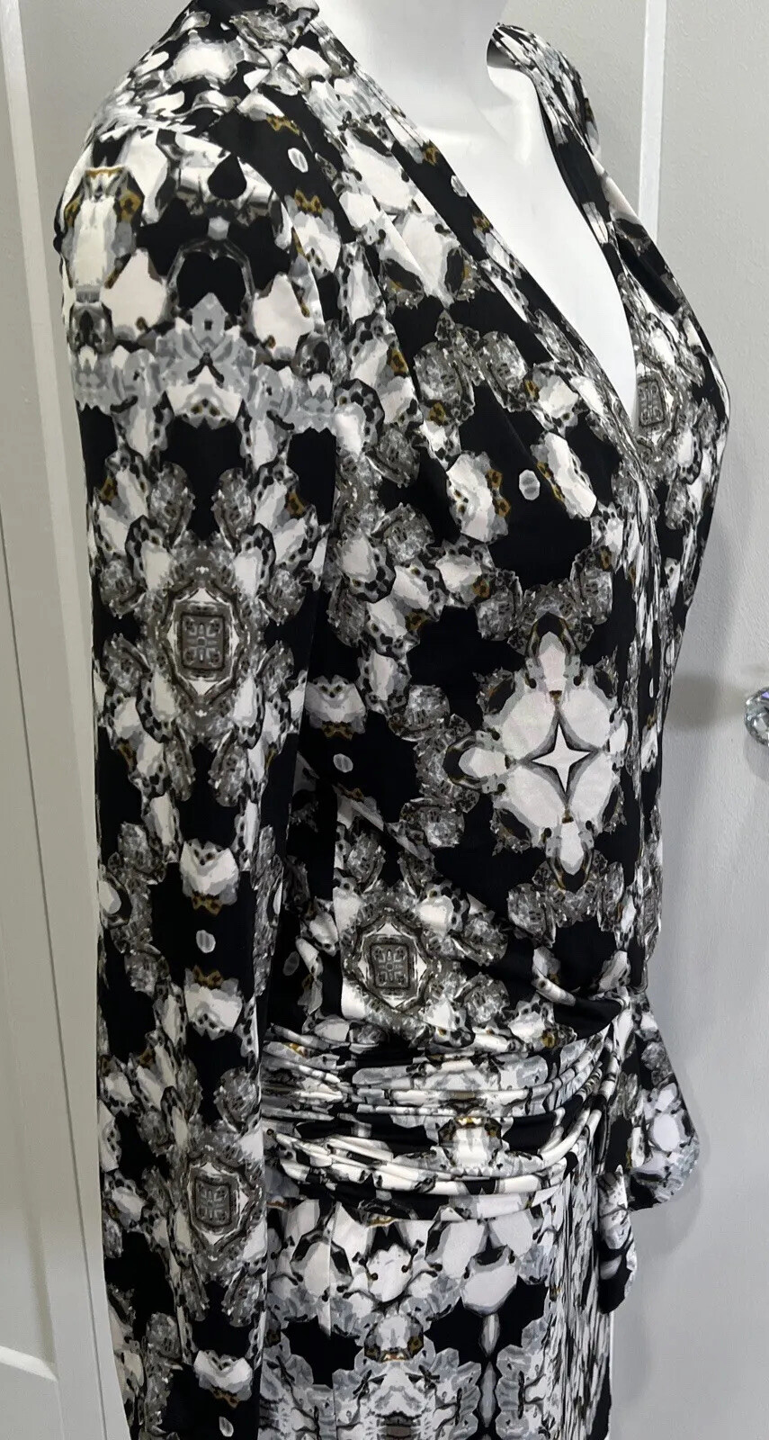 Cache Dress Check Description Sz Sm Gorgeous Print Versailles Print
