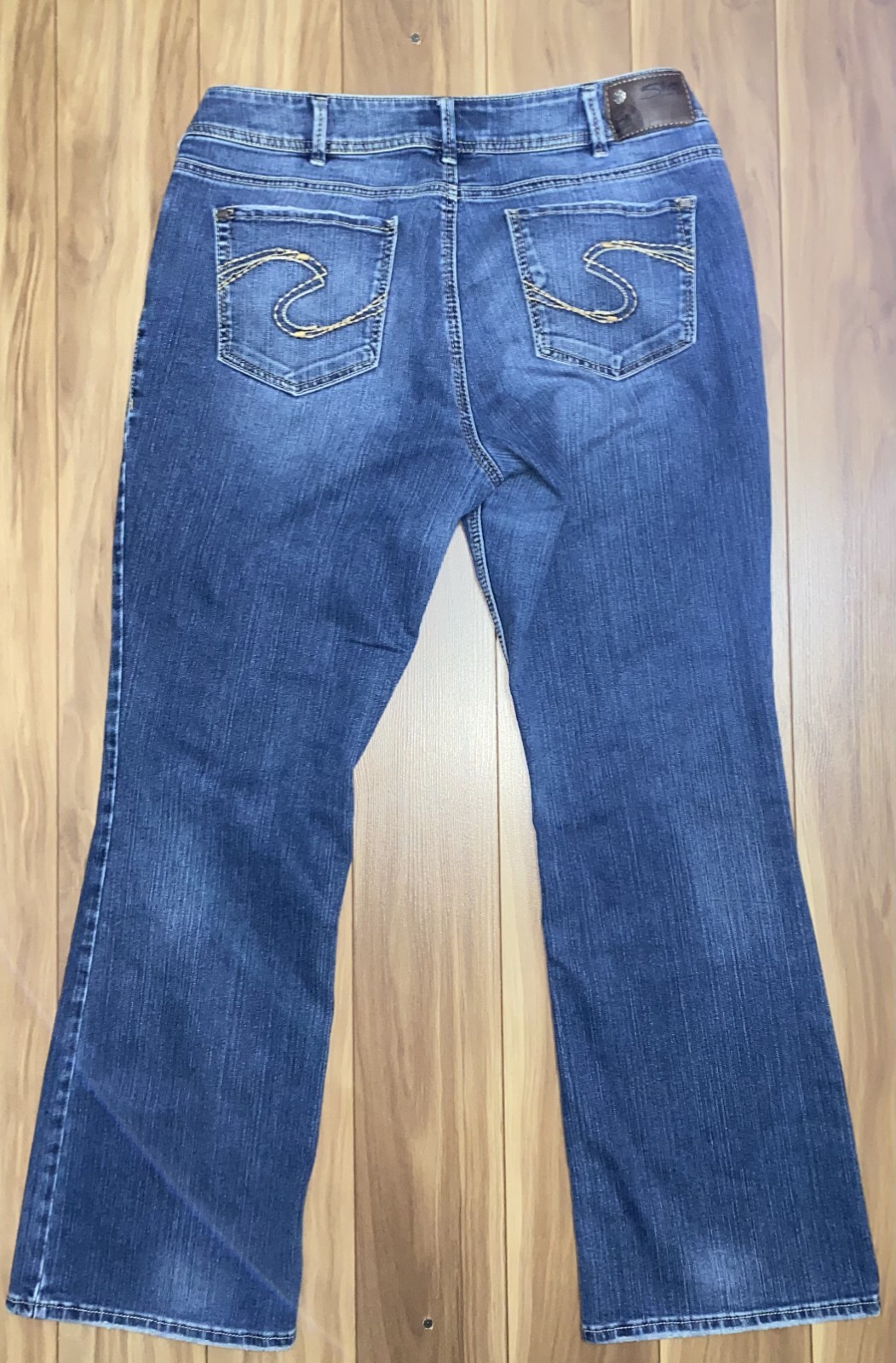 Silver Jeans Suki Mid Rise Bootcut Blue Denim Jeans Women’s Size 16/33L Stretch